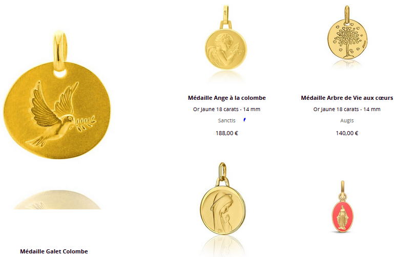 Médailles et pendentifs Sanctis : des bijoux discrets et porteurs de sens !